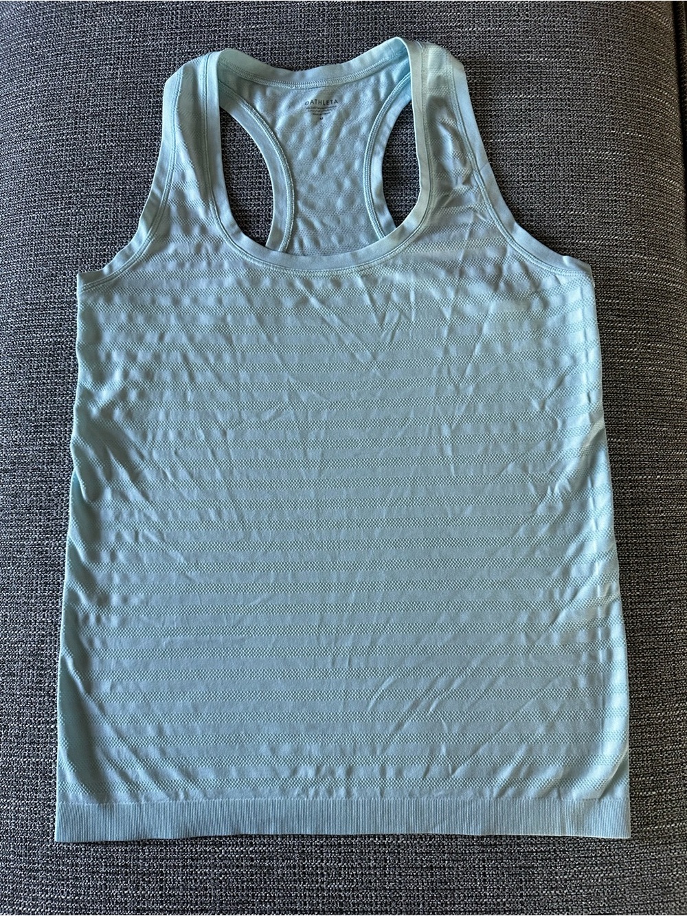 Athleta Light Blue Racerback Tank Top